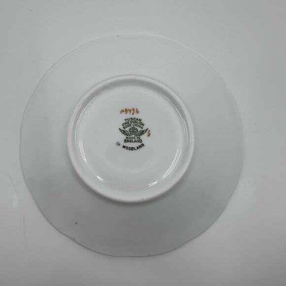 Royal Chelsea English Bone China Hand Painted Floral Teacup & Saucer 2 Piece Set - Picture 6 of 6